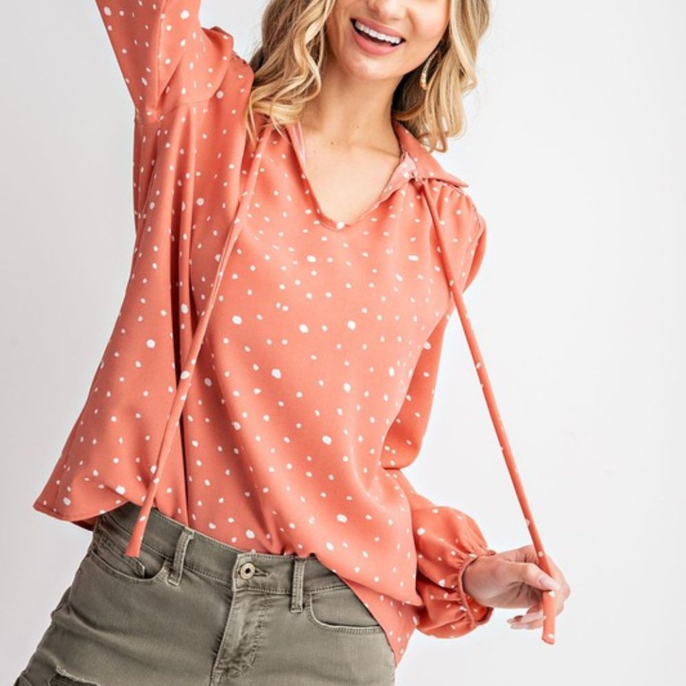 Animal Spotted Blouse - Picture 4 of 6